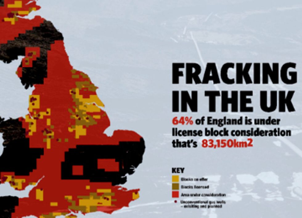UK Earmarked for Fracking, Massive Public Backlash On Horizon