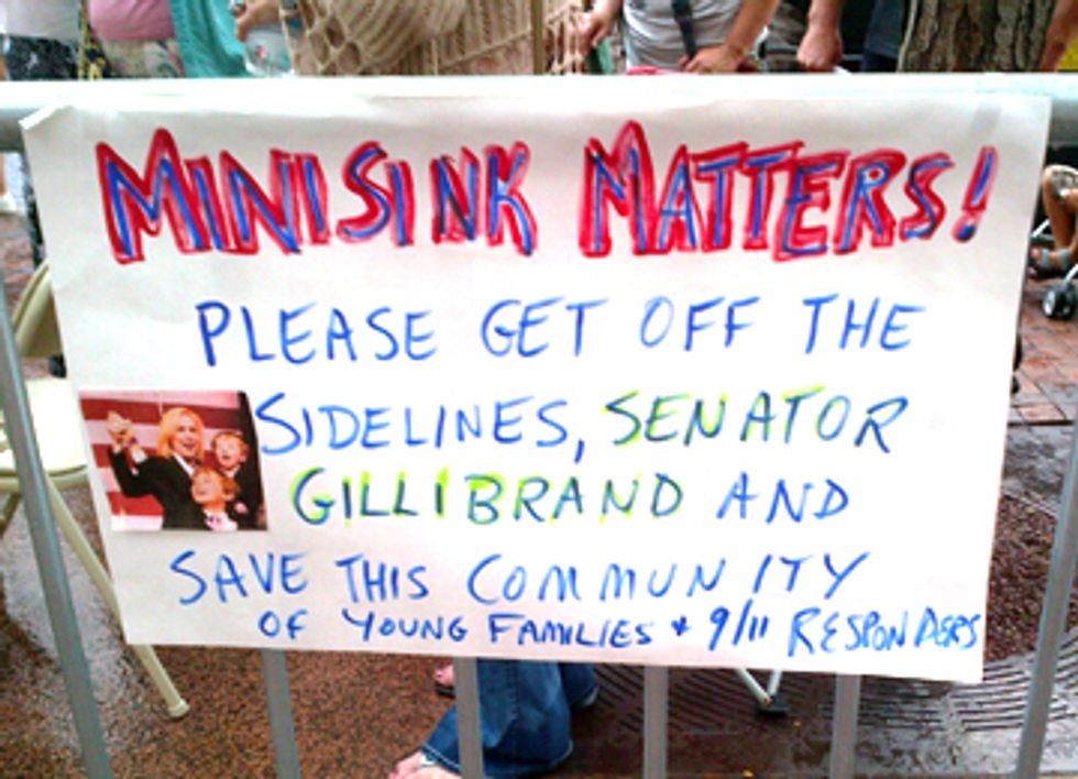Minisink Residents Protest Outside Senator Gillibrand's Office