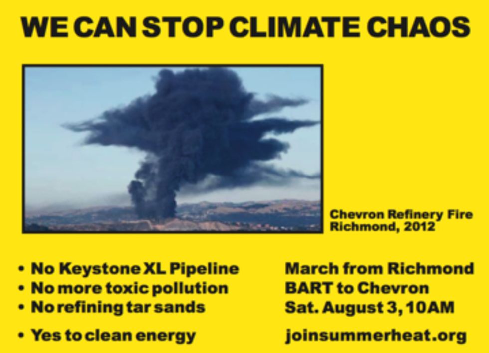 Californians to Protest Climate Chaos at Chevron Refinery Aug. 3