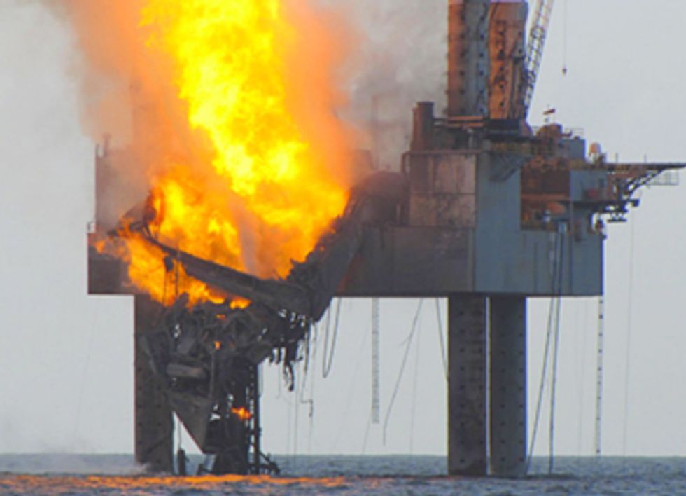 Natural Gas Rig Fire in the Gulf, Another Wakeup Call