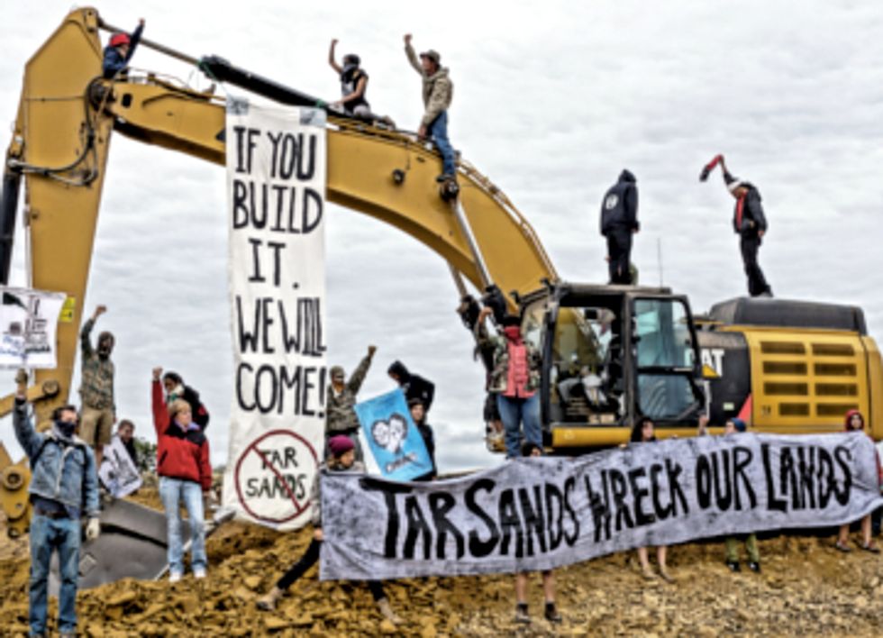 Demonstrators Halt Construction at Proposed Utah Tar Sands Site