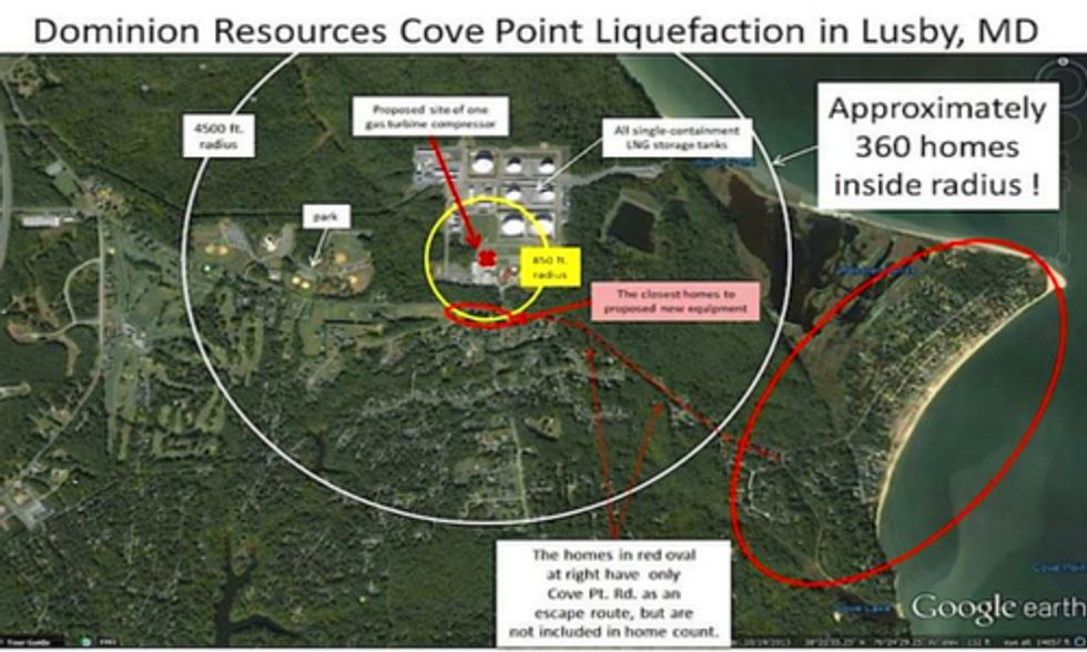 In Light of Washington LNG Explosion, Community Demands Answers to Cove Point Export Terminal Concerns