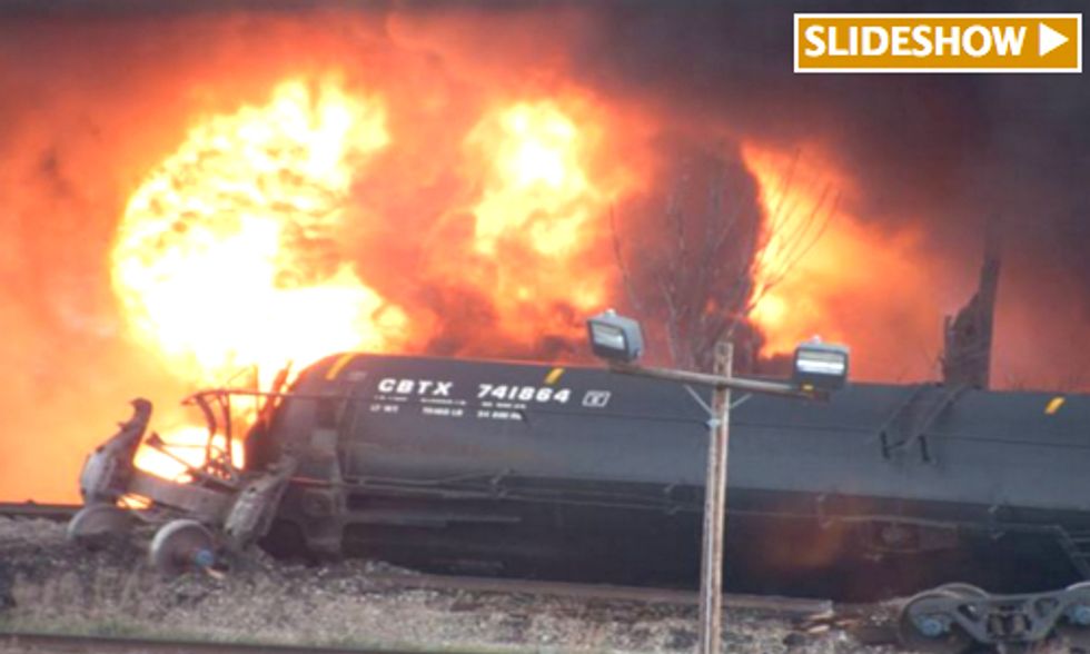 Thousands of Crude Oil Gallons Spill Into James River as Train Derails in Virginia
