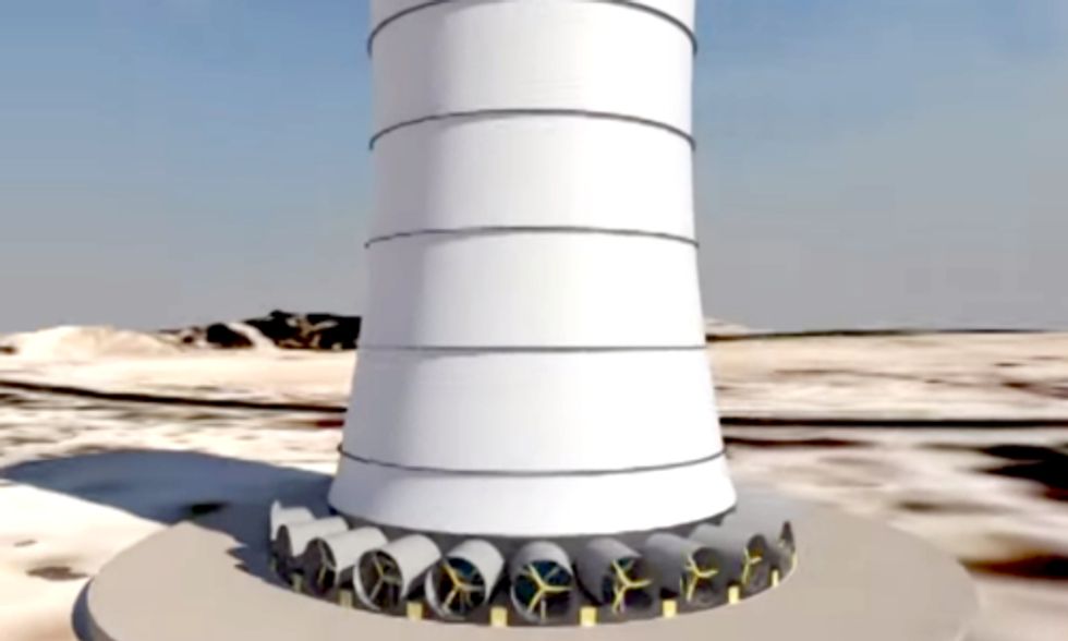 Continent's Tallest Approved Structure to Produce Solar-Wind Energy Hybrid at U.S.-Mexican Border