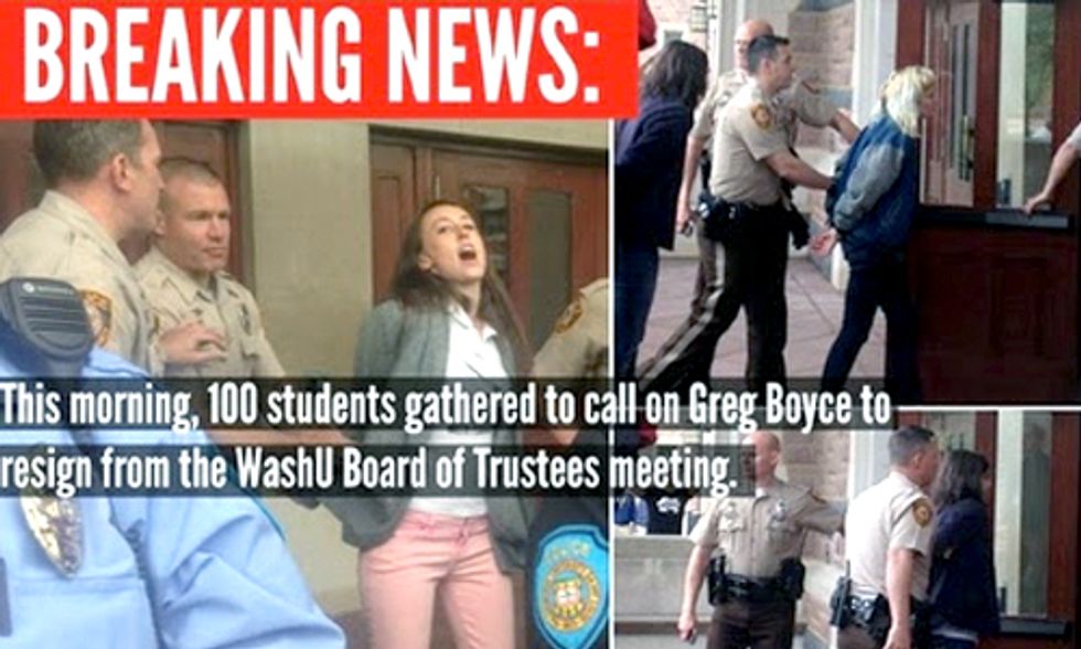 Breaking: 7 Washington University Students Arrested Protesting Peabody Coal