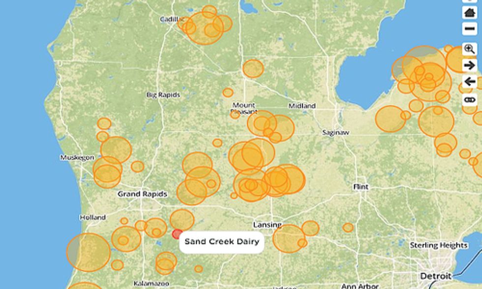 Interactive Map Tracks Factory Farm Operations in Michigan