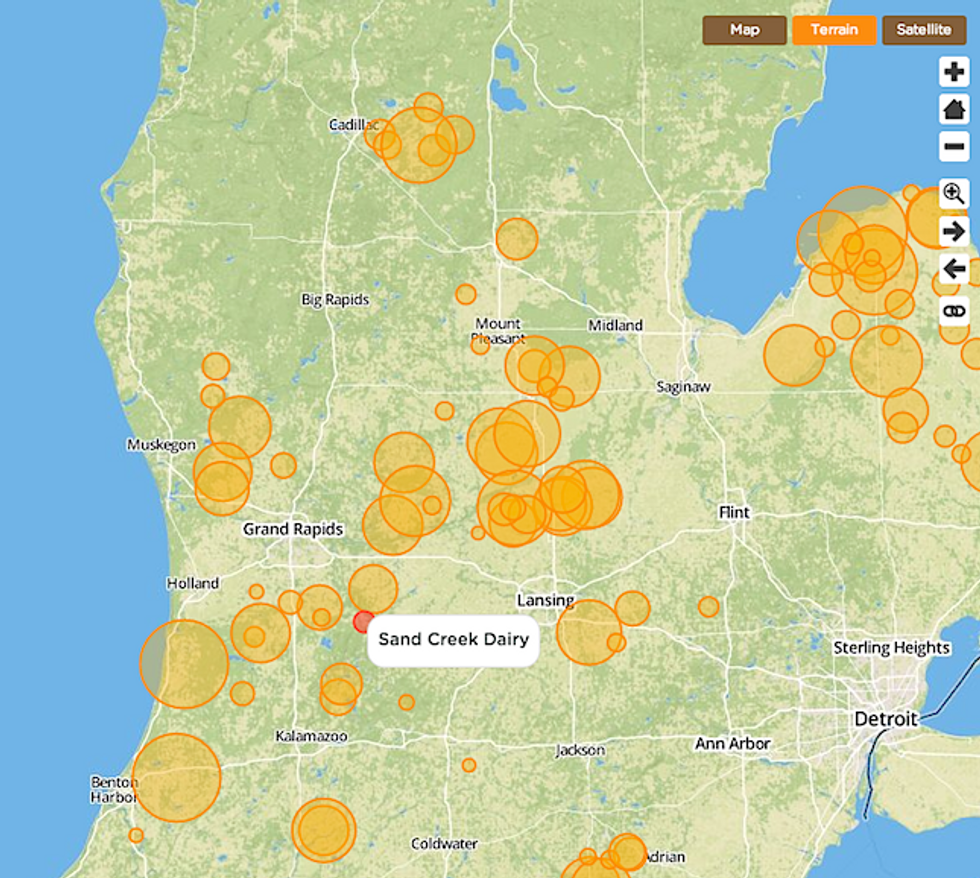 Interactive Map Tracks Factory Farm Operations In Michigan Ecowatch