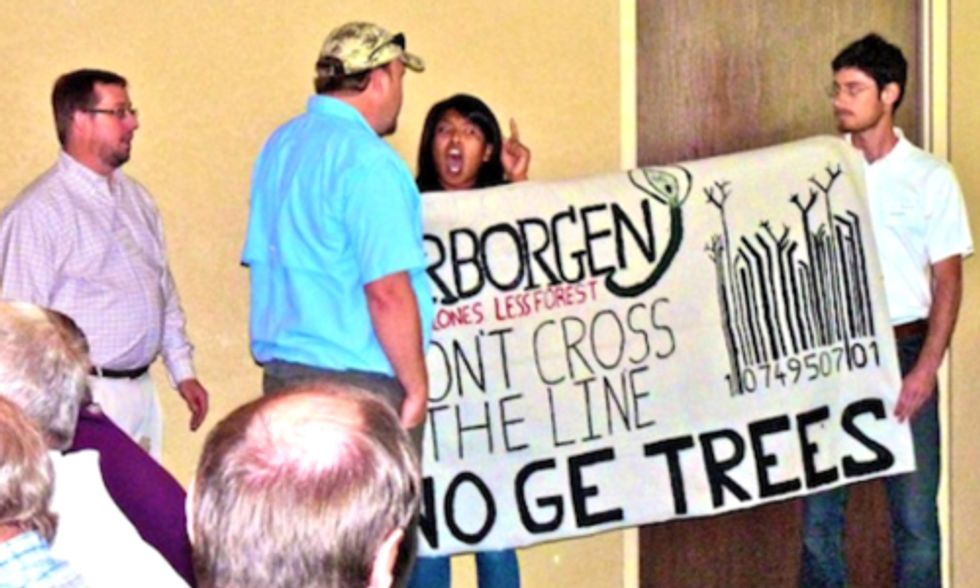 Protesters to Biotech Industry: If GE Trees Are Planted, Expect Resistance