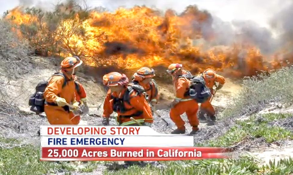 Gov. Jerry Brown Discusses Role of Climate Change in California's 10 Wildfires in the Past Week