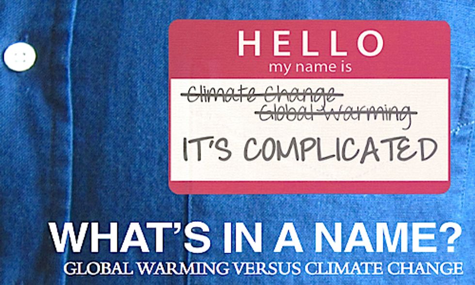 What's in a Name? Global Warming vs. Climate Change in the Eyes of Americans