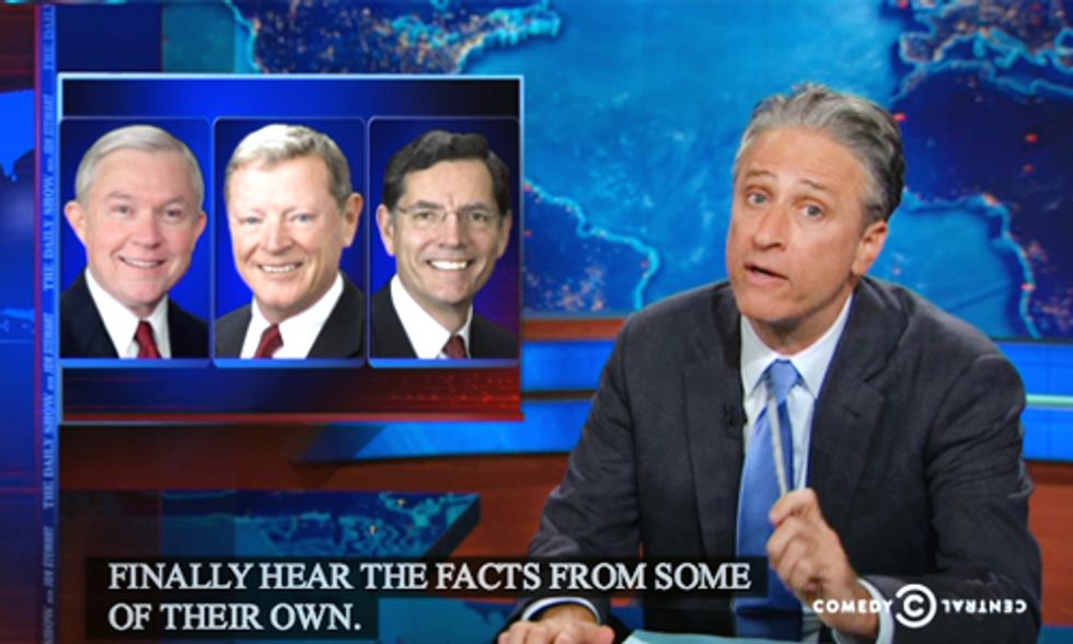 Must-See Jon Stewart Roasting Republicans Who Willfully Deny Climate Change