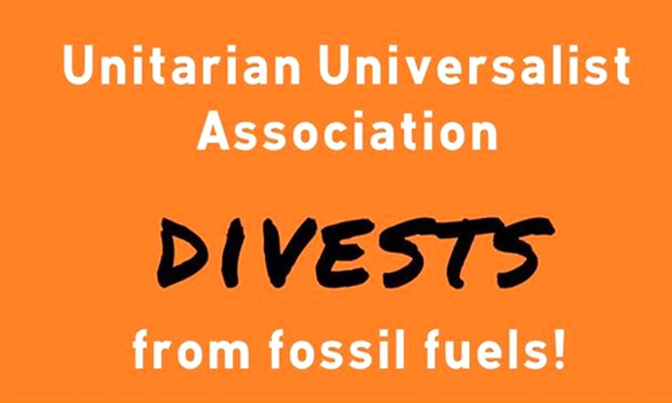 Unitarians Go Fossil Fuel Free With Divestment Resolution