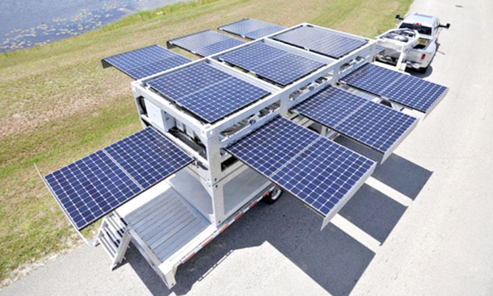 Mobile Solar Station Provides Energy to Disasters, Military and Off-Grid Locations