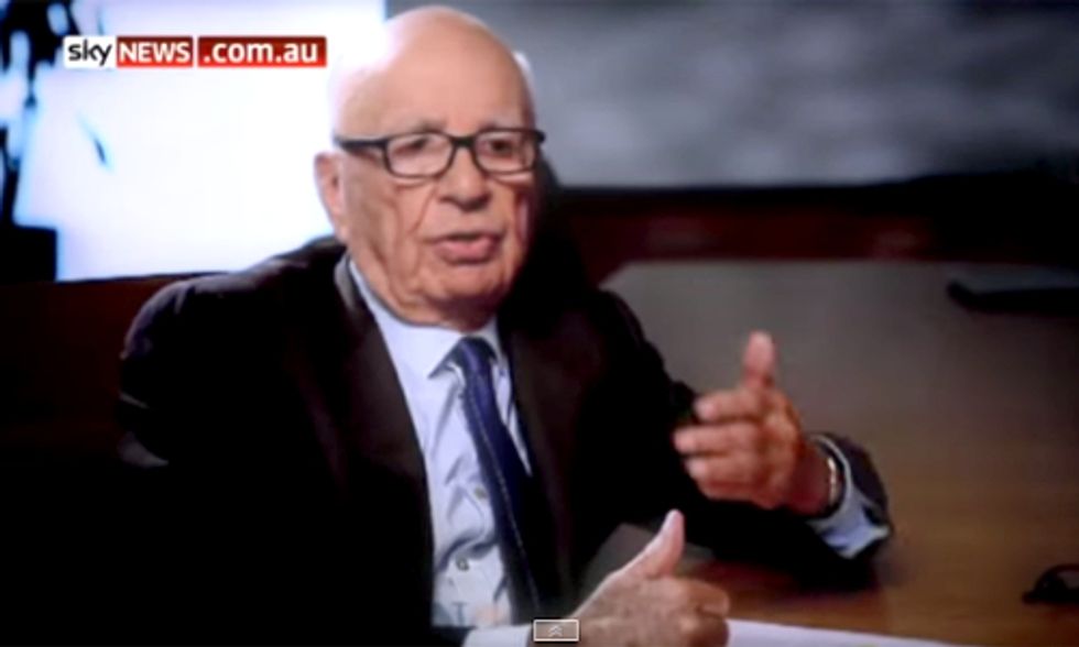 Fox Founder Rupert Murdoch Explains Why Climate Change Shouldn't Worry You