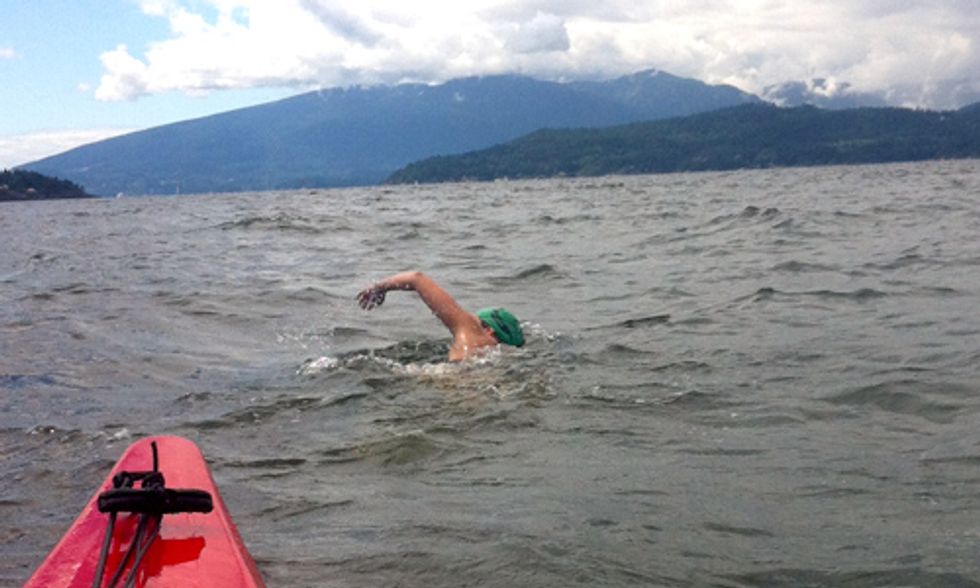 Historic Attempt to Swim Georgia Strait Supports Clean Water