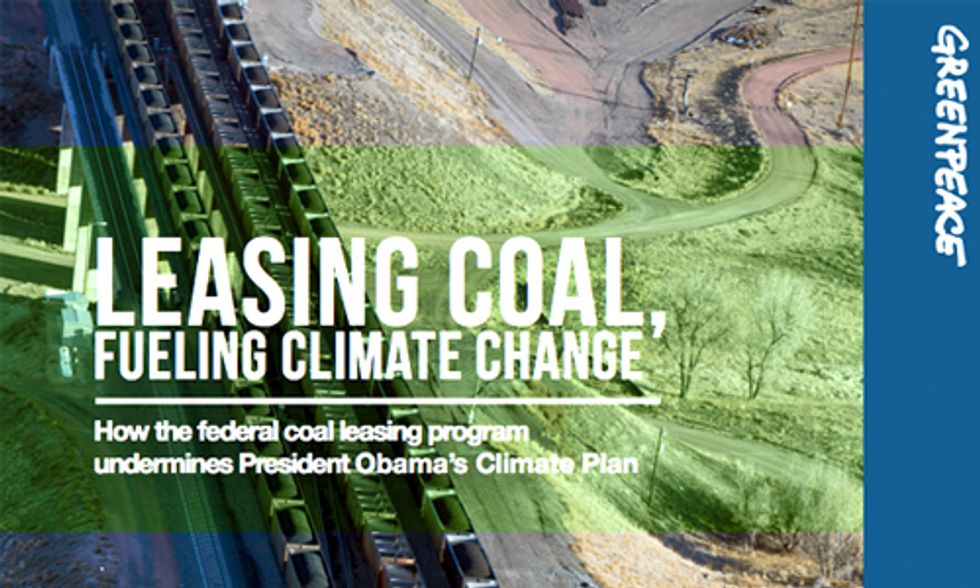 U.S. Coal Exports Fuel Global Climate Change and Undermine Obama's Climate Plan