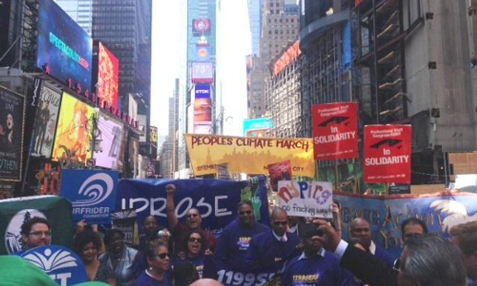 People's Climate March—Largest Climate March in World History—Launched in Times Square