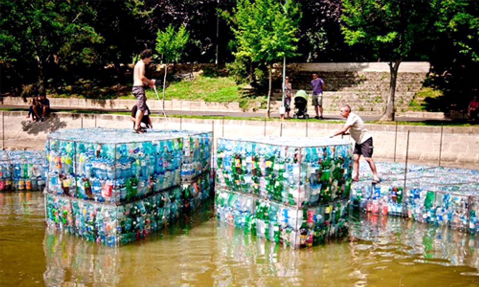 World's Largest Plastic Bottle Structure Draws Attention to Global Plastic Pollution Crisis