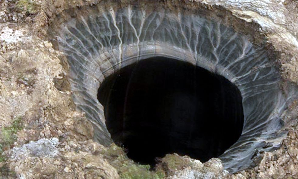 Methane Blow-Holes Sign of Runaway Climate Change?