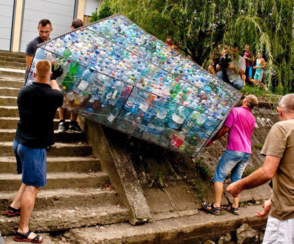 World's Largest Plastic Bottle Structure Draws Attention to Global