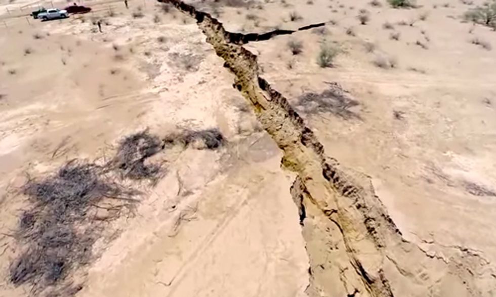 Massive Half-Mile-Long Crack Appears in Ground in Northern Mexico