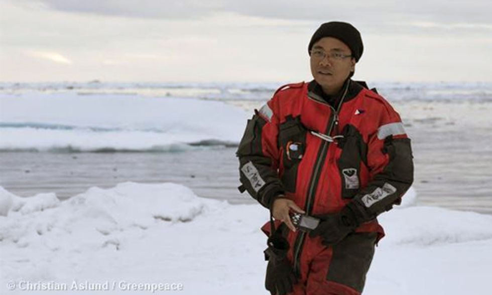 Yeb Saño from the Arctic: Burning Fossil Fuels Chief Cause of Climate Change