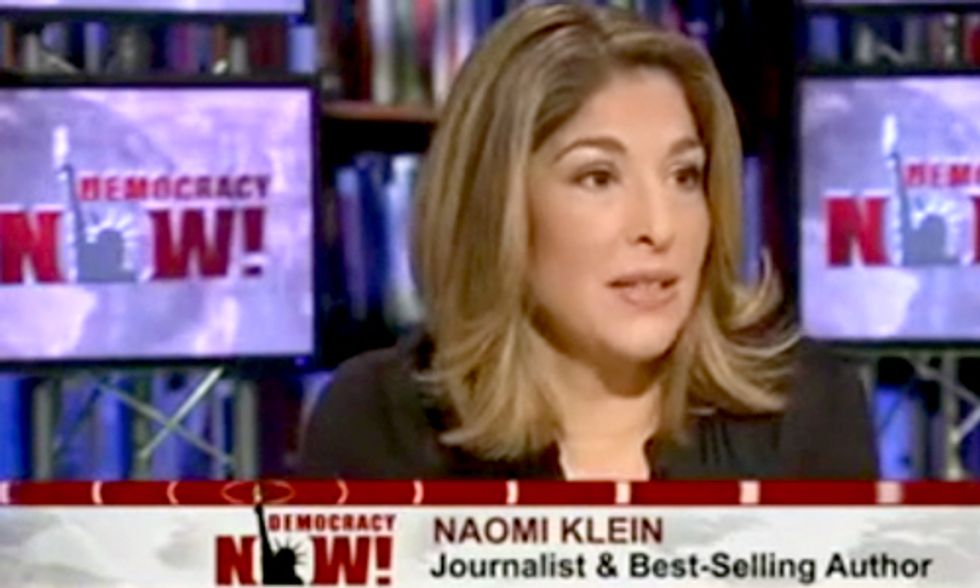 Naomi Klein on Democracy Now! Discussing Capitalism vs. the Climate