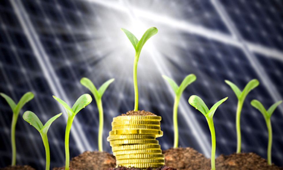 Solar and Wind Outshine Fossil Fuels