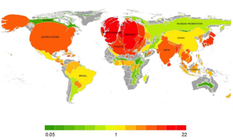New Research Maps Countries' Contributions to Global Warming