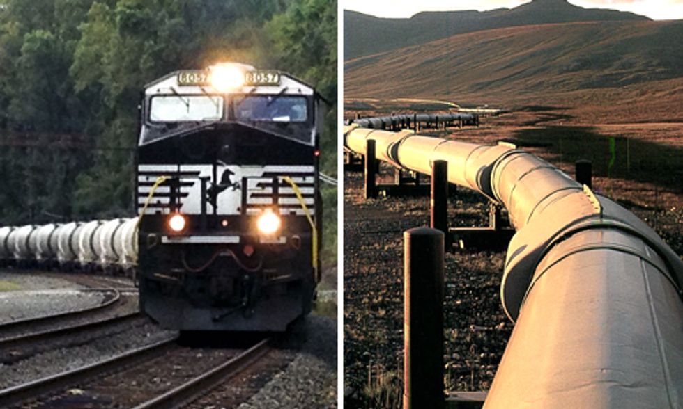 Transporting Fossil Fuels: Rail vs. Pipeline is the Wrong Question