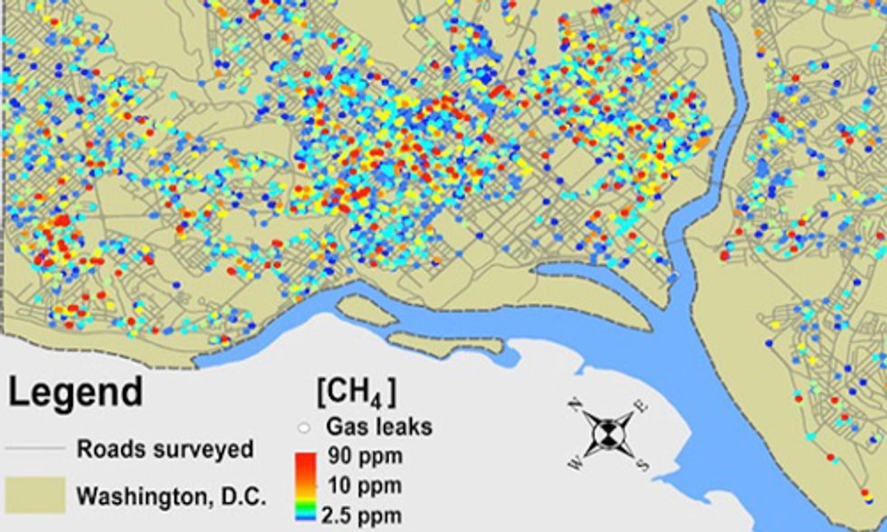 Dangerous Levels of Methane Found While Testing Natural Gas Leaks in D.C.