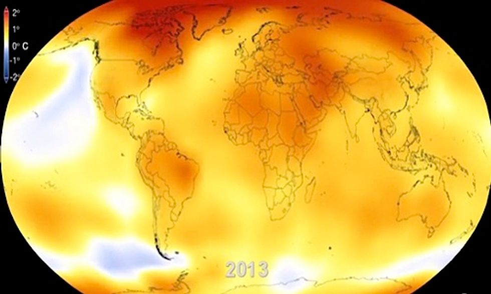 NASA Animation Shows Relentless Pace of 60 Years of Global Warming in 15 Seconds