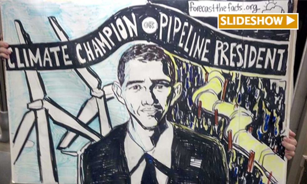 Slideshow: Thousands Attend Vigils Last Night Protesting Keystone XL