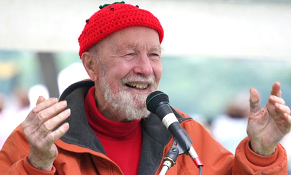 Pete Seeger: From Way Up Here the Earth Looks Very Small