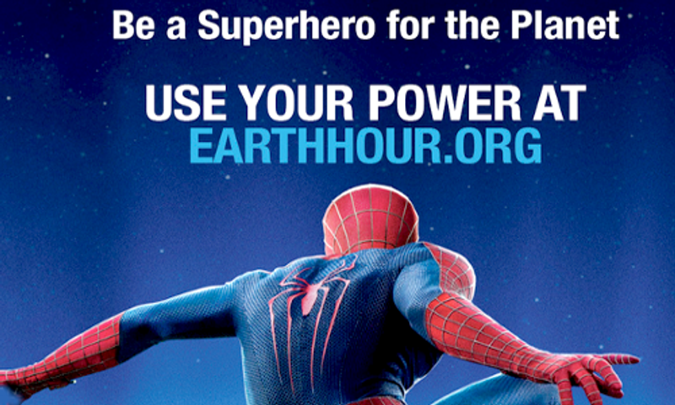 Spider-Man Joins Earth Hour 2014