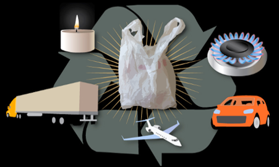 Researchers Find Energy Efficient Way to Convert Plastic Bags Into Diesel Fuel