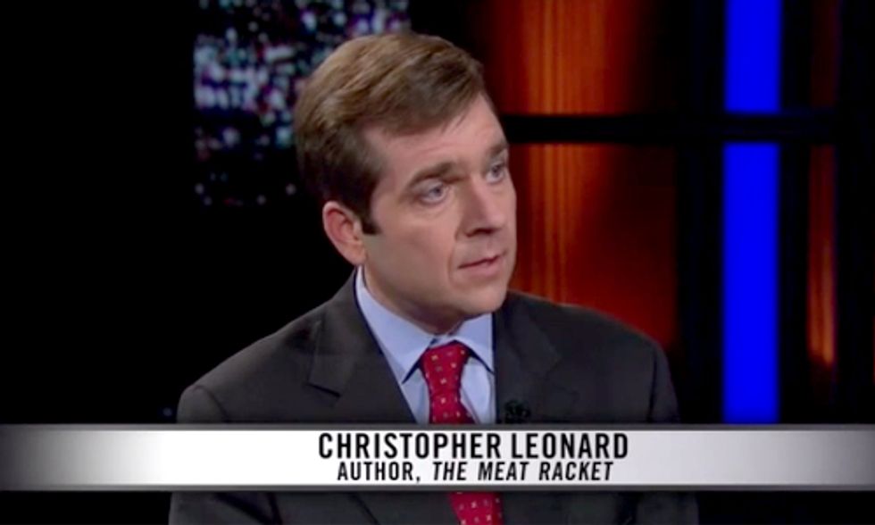 Author Chris Leonard Talks to Bill Maher About Meat Industry's Secretive Stronghold on Washington