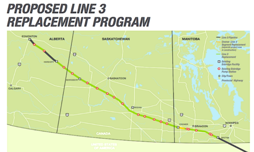 Enbridge to Double Carrying Capacity of Line 3 Tar Sands Pipeline