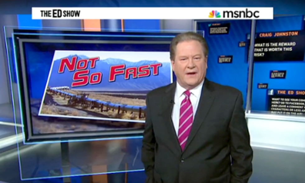 MSNBC’s Ed Schultz: 'I Was Wrong,' Don't Build Keystone XL Pipeline