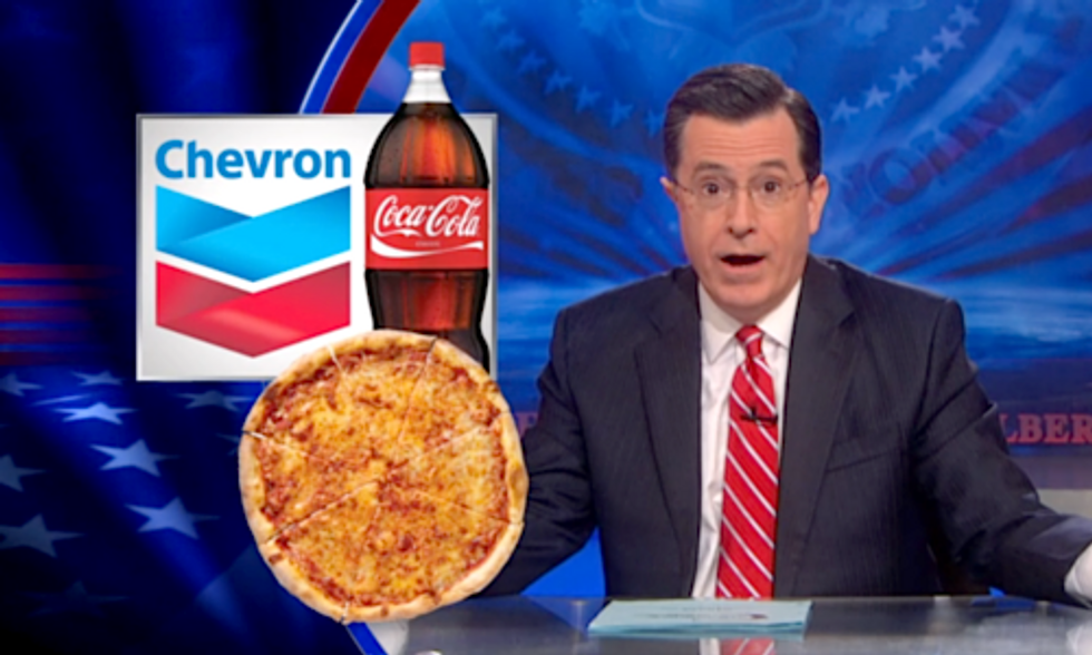 Colbert ‘Tips His Hat’ to Chevron’s Apology Tactics After Gas Well Explosion