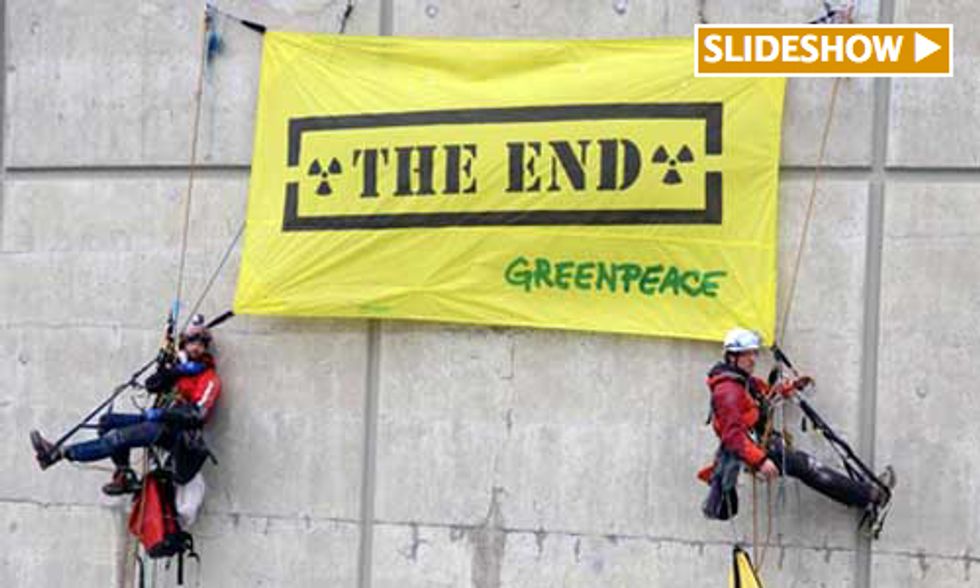 240 Greenpeace Activists Take Direct Action Protesting Europe's Aging Nuclear Reactors