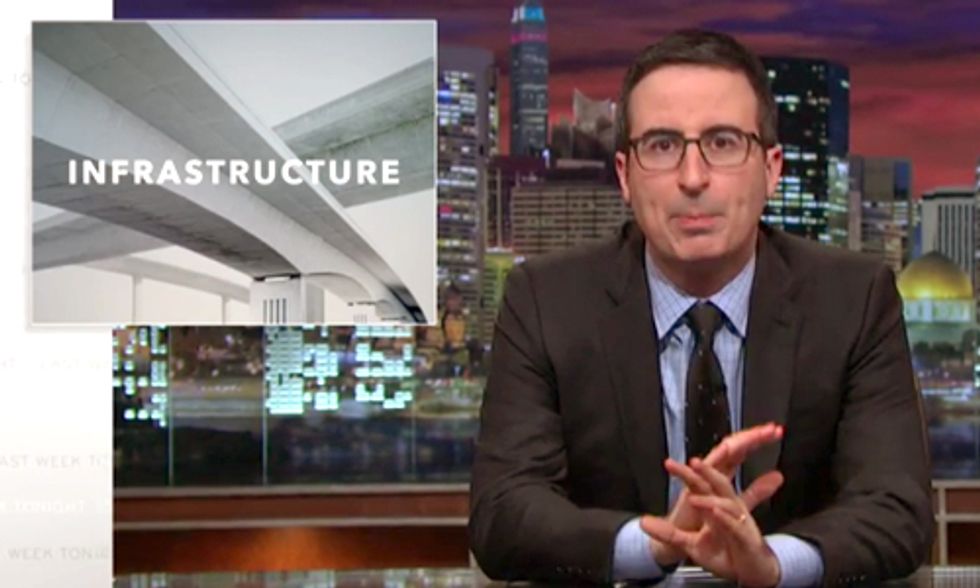Must-See John Oliver: America’s Crumbling Infrastructure