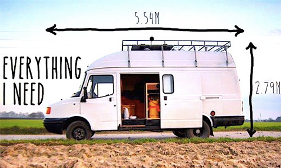 Man Quits Job to Travel in Solar-Powered Home on Wheels
