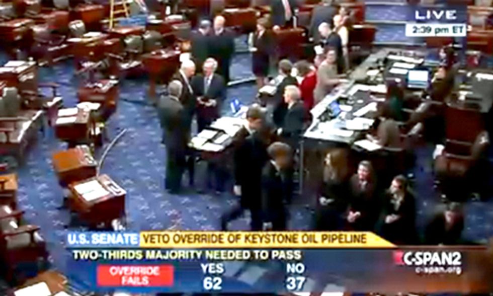 Keystone XL Veto Override Fails in Senate