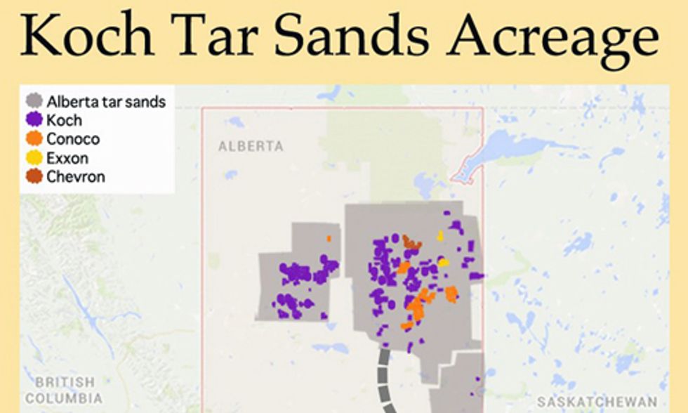 New Map Shows Koch's Connection to Keystone