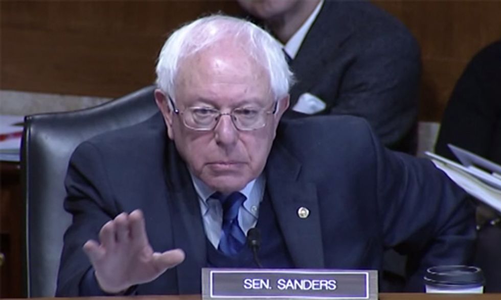 Watch Sen. Bernie Sanders Drill Alaskan Leaders on Failing to Address Climate Change