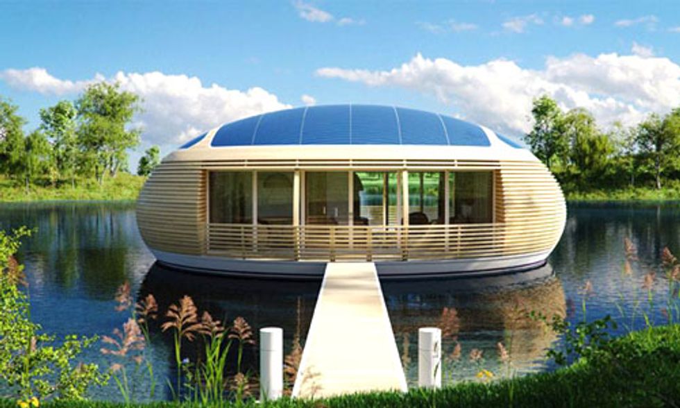 Floating Solar-Powered Eco-Home Is 98% Recyclable