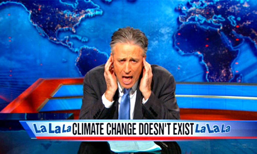 Watch Jon Stewart's Hilarious Critique of Florida's Ban on the Words Climate Change