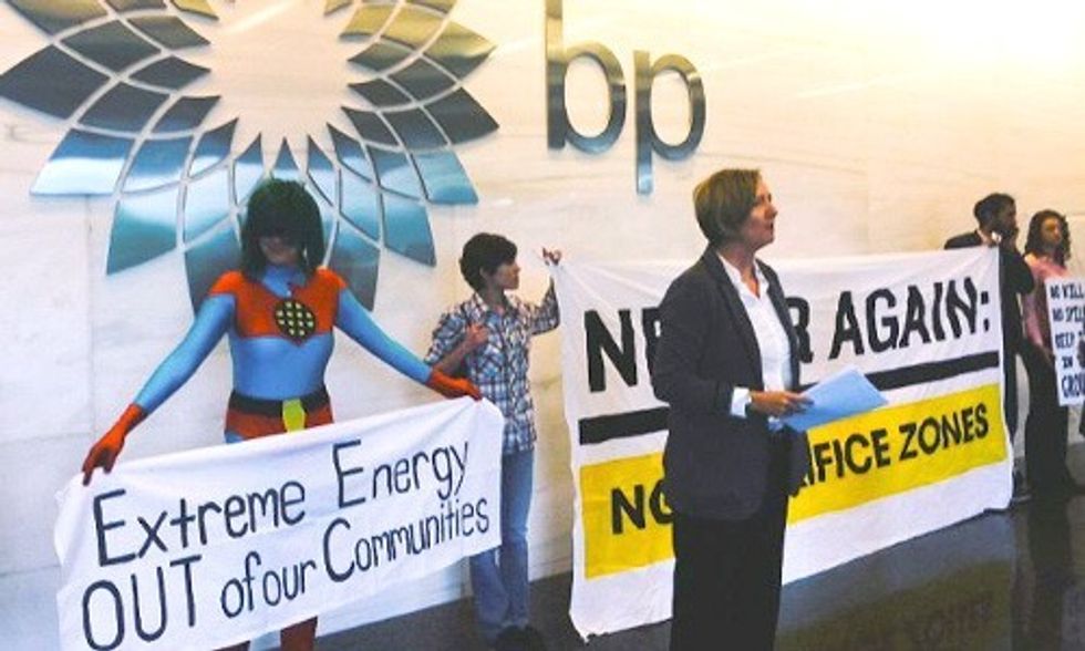 6 Arrested at BP Headquarters in Week of Action for Gulf Oil Spill Anniversary