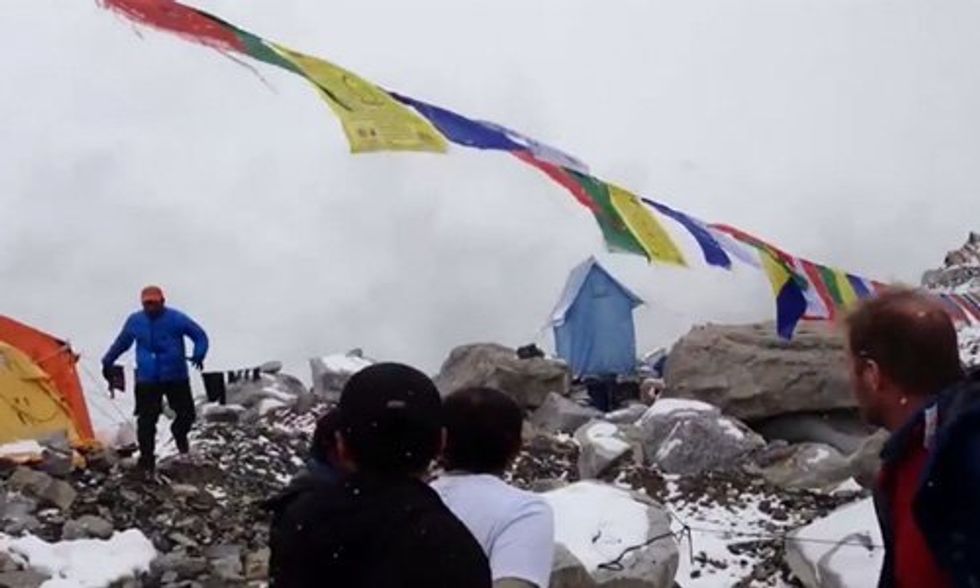 Watch: Avalanche From Nepal Earthquake Rips Through Mt. Everest Base Camp